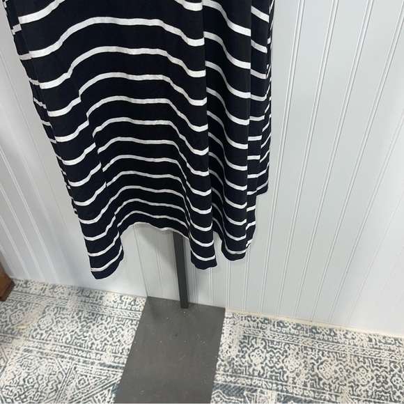 Time and Tru Black and White Striped Dress large - Picture 4 of 8